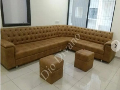 L Shape leather sofa set