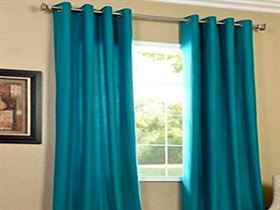 Panipat Textile Curtain Polyresin Solid Grommet Curtain