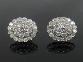 14k Gold earring with Moissanite 0303