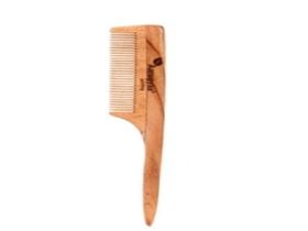 PURE NEEM NATURAL HANDMADE COMB HAIR BRUSH HOME TRAVEL LONG HANDLE COMB 1 PCS