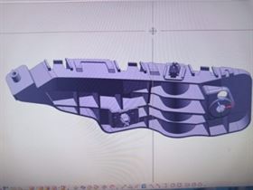 Black Plastic Car Bumper Brackets For Garage Vehicle Model Swift T3