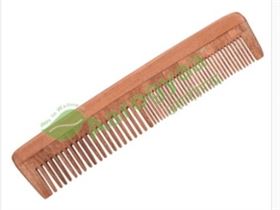 PURE NEEM NATURAL HANDMADE COMB HAIR BRUSH HOME TRAVEL COMBINED TEETH UNISEX COMB