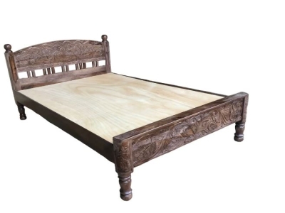 Engineered Wood Wooden King Size Bed
