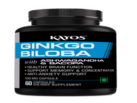 KAYOS GINKGO BILOBA FOR MEMORY FOCUS AND CONCENTRATION