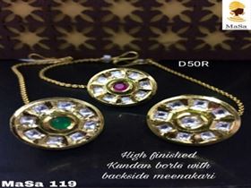 Kundan meenakari set lifetime all colour available