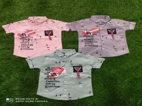 Multi Color Kids Cotton Shirt