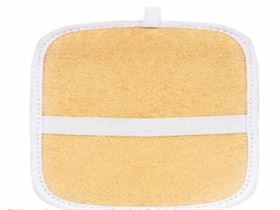 NATURAL BODY SCRUBBER SPA SPONGE AAROGYAA SQUARE LOOFAH EXFOLIATING HOME TRAVEL & MASSAGE