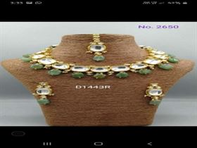 Kundan meenakari set lifetime available