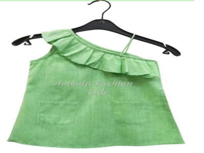 Cotton Casual Wear Kids Girl Tops