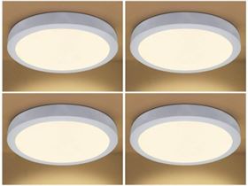 DMAK Multi Traders 22W LED Warm White, Yellow Ceiling Surface Panel Light, Pack of 4.