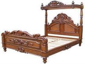Mahogany Half Tester Canopy Bed