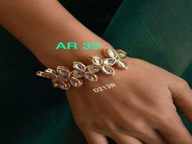 Kundan meenakari bracelet lifetime available