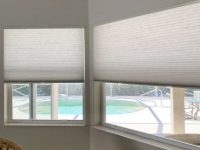 Vertical Motorised Blinds FAB Honeycomb Blinds