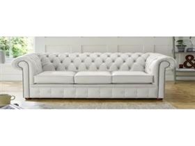 Leather White Chesterfield Sofa