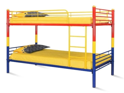 Twin Over Full Mild Steel Colorful Bunk Bed