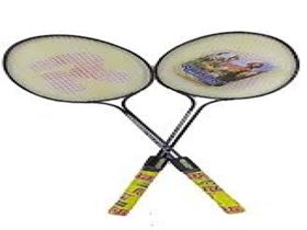 BOBBY SPORTS Badminton Rajson Fish Aluminum Double Shaft Racket for Boys Girls Men