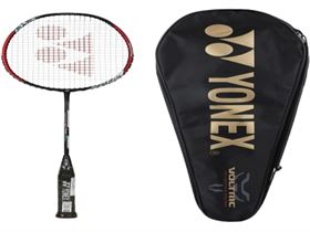 YONEX VOLTRIC 0.7 DG SLIM SHAFT BADMINTON RACQUET WITH FREE FULL COVER