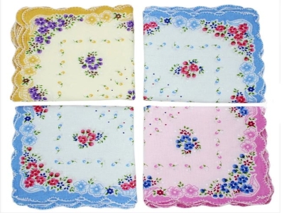 Printed Womens Floral Cotton Handkerchiefs