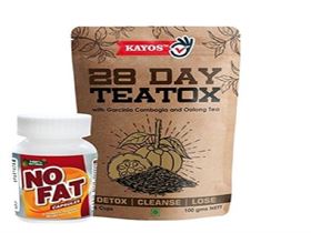Kayos 28 Day Teatox with No Fat capsules