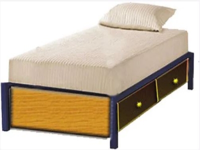 Vishvas Wood VE Bed With Drawer