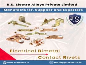 Electrical Bimetal Contact Rivets Suppliers India | R.S Electro Alloys