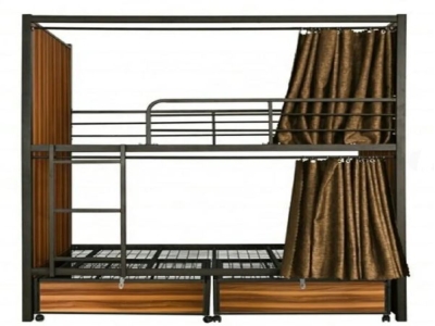 Mild Steel Single Bunk bed with storage