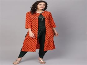 Rayon fabric Topper Dhoti Pant with Shrug
