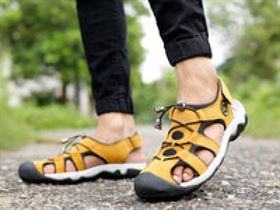 Bacca Bucci PERMOMAX Sports Closed Toe Fisherman Suede Adjustable Heel Sandal for Men