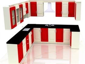 L Shape Modular Kitchen