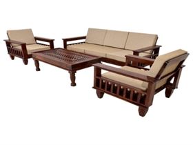 RS Furniture Sheesham Wood Living Room sofa