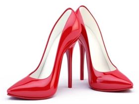 Red Women Ladies High Heels