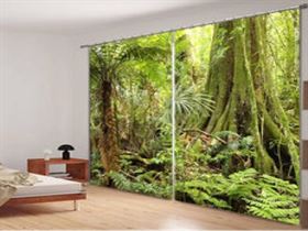Premium Blackout Digital Curtains - Tropical Forests