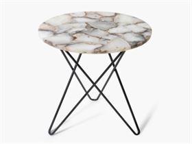 Ecstasy Agate Accent Marble Table