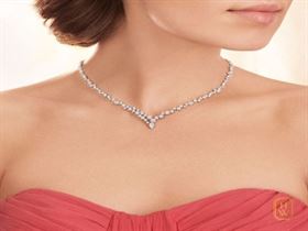 Necklace with solitaire Moissanite Necklace NC003
