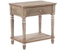 Light Brown Wood Accent Table