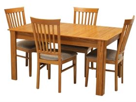 Natural Teak Dining Table Set