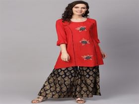 Rayon Kurtis with Palazzo