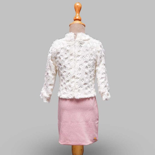 FULL SLEEVES PINK MIDI FOR KID GIRLS